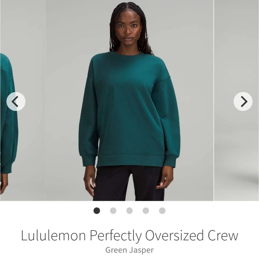 💙💚Lululemon Perfectly Oversized Blue Green Crewneck Sweatshirt